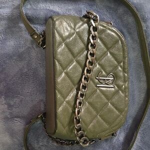 Steve Madden Olive Quilted Crossbody Bag